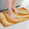 thumbnail image 2 of Unique Bargains Abstract Bathroom Rug Soft Bath Mat Non-Slip Thickening Bath Rugs Khaki 16" x 24", 2 of 6