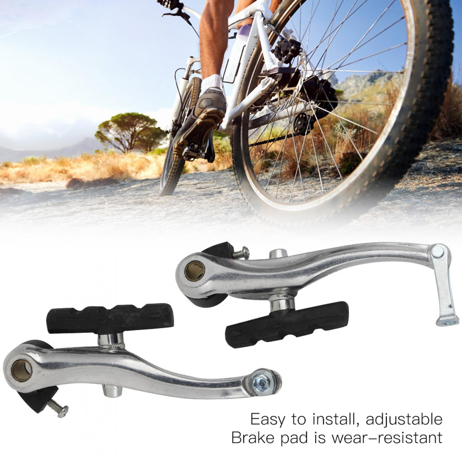 2 paires de freins V-brake pour vélos, freins avant et arrière V-brake avec plaquettes