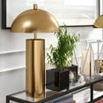 thumbnail image 4 of HomeRoots 524319 27 in. Metal Table Lamp with Brass Dome Shade, Brass, 4 of 5