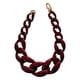 thumbnail image 5 of Collar largo Jumpingount Gargantilla Vintage de cadena gruesa Vino rojo 2piezas, 5 of 6
