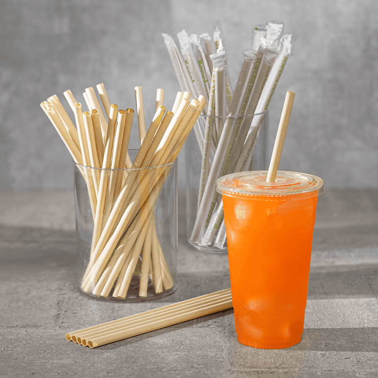 Lollicup C9075 9 Giant Wrapped Pink Straw | 2500 per Case