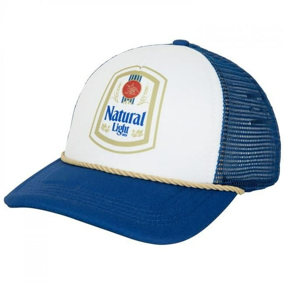 Vintage Logo Trucker Hat, Blue & White