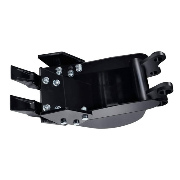 Small Excavator Bucket, 7.87 inch Robust Digger Bucket Wear Resistant Water Proof Alloy Steel with 2 Front Blade for Engineering Projects