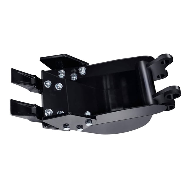 Mini Excavator Bucket, Alloy Steel Robust Digger Bucket 7.87 inch Easy To Install Water Proof with 2 Front Blade for Engineering Projects