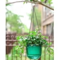 thumbnail image 5 of 3Pcs Plastic Hanging Planters Small Plant Pot with Drainage Holes,Hanging Basket with Removable hooks,Prefect for Home Garden Cafe Office (Emerald), 5 of 7