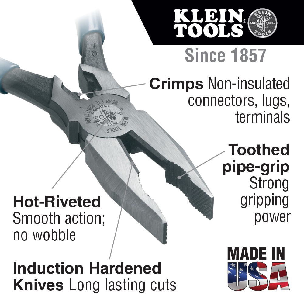 Klein Tools J12098 Journeyman 8 in. Universal Combination Pliers