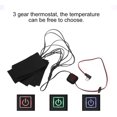 thumbnail image 2 of Calentador de invierno Chaleco de fibra de metal Almohadillas de calefacción de guerra eléctrica USB, 2 of 5
