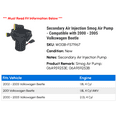 thumbnail image 2 of Secondary Air Injection Smog Air Pump - Compatible with 2000 - 2005 Volkswagen Beetle 2001 2002 2003 2004, 2 of 3
