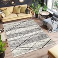 thumbnail image 1 of 8' x 10' Sueno White And Anthracite Gray Soft Lines Rug, 1 of 1