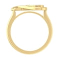 thumbnail image 2 of ARAIYA FINE JEWELRY 10K Yellow Gold Round Diamond Fashion Band Ring (1/6 cttw, I2-I3 Clarity, I-J Color) Size 6.5, 2 of 4