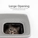 thumbnail image 4 of Caja de arena para gatos IRIS USA Premium Top Entry, blanco/gris, 4 of 9