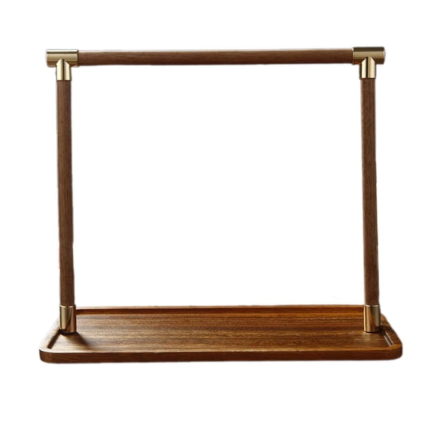 Bandeja de madera para servir, bandeja de mesa, soporte versátil, bandeja decorativa para organizar regalos, bandeja de madera para postres, aperitivo 25 cm x 12 cm x 215 cm