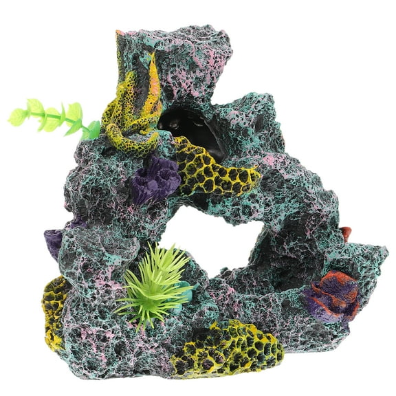 Landscaping Simulation Rockery Fish Tank Ornaments Artificial Coral Aquarium Adorn Resin