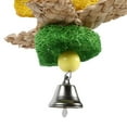 thumbnail image 4 of Towel Gourd Handmade Chewing Pecking Toys With Bell for Parrots Birds Have Fun, 4 of 8