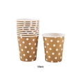 thumbnail image 4 of Billuyoard 10 Uds taza Dot desechable cena decoración mantel tazas cumpleaños repast hornear recipiente vajilla boda ceremonia Cocina y Comedor Caqui Billuyoard HA072605-08, 4 of 6