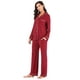 HAWEE Pyjama Set Manches Longues Vêtements de Nuit pour Femmes Bouton vers le Bas Vêtements de Nuit Soft Pj Lounge Sets XS-XXL – image 2 sur 6