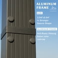 thumbnail image 5 of Kozyard 10' x 12' x7' Morgan Outdoor Extra-Large Frame Burgundy Aluminum Pergolas, Waterproof, 5 of 6