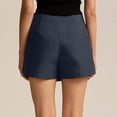 thumbnail image 4 of EYNMVR Women's Casual Mid Waist Skorts Wrap Front Business Casual Outfit Skirt Shorts, 4 of 6