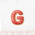 thumbnail image 4 of Inktastic Christmas Cookie Letter G Girls Toddler Dress, 4 of 5