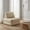 Beige, variant on Oooh life Modern Floor Lounger & Sleeper Sofa, Ergonomic Convertible Chair Bed with High-Density Foam, Cozy Upholstered Foldable Guest Mat for Home Blue