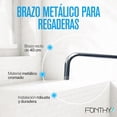 thumbnail image 3 of Brazo Recto Metálico para Pared 40 cm Brazo para Regaderas, 3 of 7
