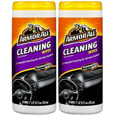 Armor All 10832 Cleaning Wipe - 25 Sheets - 2 Pack
