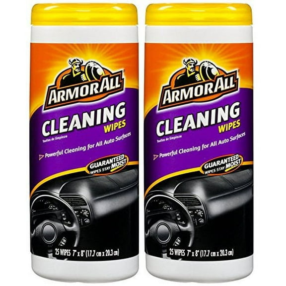 Armor All 10832 Cleaning Wipe - 25 Sheets - 2 Pack