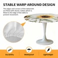 thumbnail image 6 of Yellow Sunflower Leaves Elastic Fitted Round Table Cover Sunflower Plant Waterproof Outdoor Tablecloth for Holiday Party, Picnic, Patio & Dining Fits Tables Up to 36"-44", 6 of 8