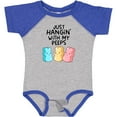 thumbnail image 3 of Inktastic Easter Just Hangin' with My Peeps Boys or Girls Baby Bodysuit, 3 of 5