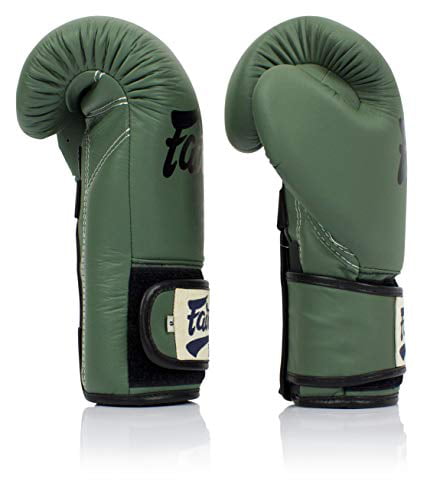 Fairtex Limited Ed BGV11 F Day Military Green Muay Thai Boxing Gloves Retail box