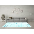 thumbnail image 3 of Ahgly Company Indoor Rectangle Solid Light Blue Modern Area Rugs, 7' x 10', 3 of 4