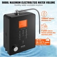 thumbnail image 3 of VEVOR Alkaline hydro ionizer, pH 3-11.2 Alkaline acidic hydrogen water purifier, 6 water set home filtration system, up to 800mV ORP, 9000L per filter, UV function, 3 of 9