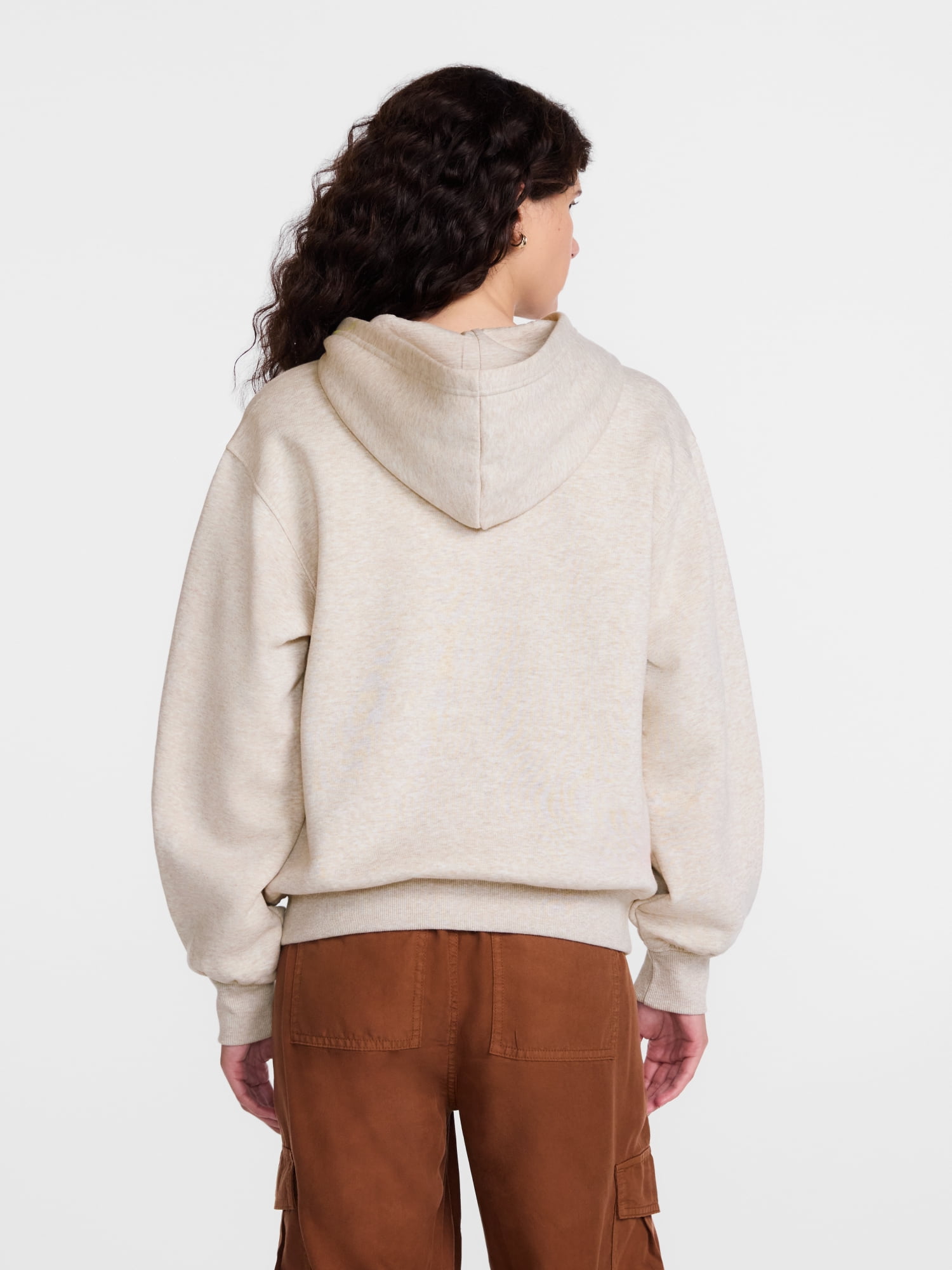 Scenario Women's and Women's Plus Zip Front Fleece Hoodie Jacket, Sizes XS-4X