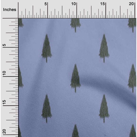 oneOone Viscose Jersey Fabric Tree Ikat Decor Fabric Printed BTY 60 Inch Wide