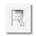 thumbnail image 2 of ArtToFrames 4" x 5" Contemporary White with Lip Picture Frame, 4x5 inch White Wood Poster Frame (WOM-2032), 2 of 7