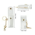 thumbnail image 5 of Milue Chapstick Pouch Keychain Transparent PVC Fashion Lipstick Holder for Outdoor, 5 of 12