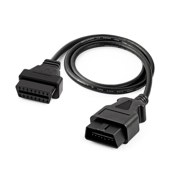 Foxwell Adaptador de Cable de Extensión de Diagnóstico OBD2 de 1 m