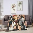 thumbnail image 4 of Sebastian Stan Blanket Soft and Warm Lightweight Fluffy Throws Blankets Rug Carpet Gift for Beach Yoga Bedroom Living Room Decoration Sofa Camping Trip Dorm Decor All Season, 4 of 6