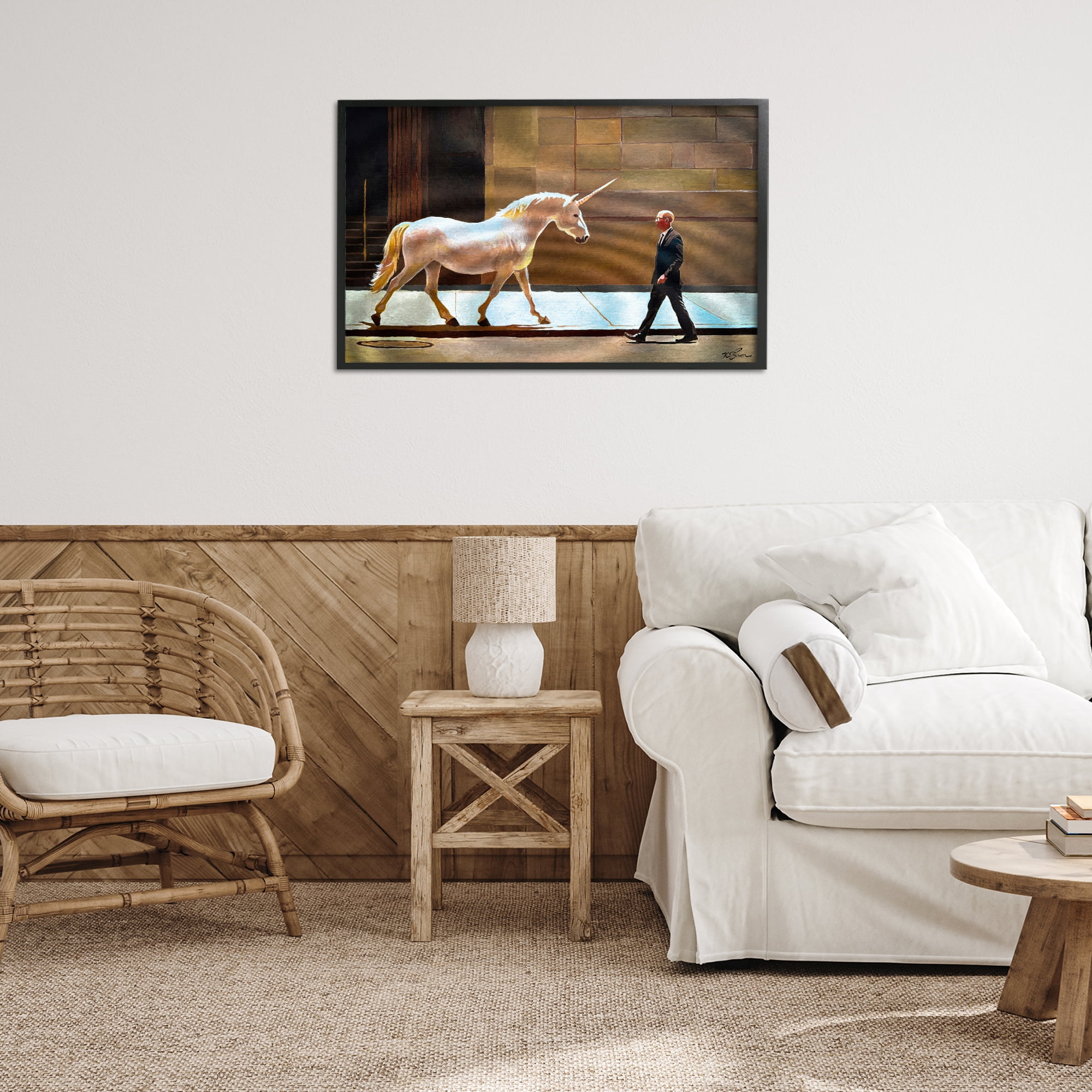The Exception Proves The Rule Black Framed Giclee Art, design by Keith Thomson