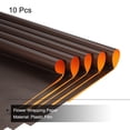 thumbnail image 3 of Unique Bargains Double Sided Color Flower Wrapping Paper Orange+Brown 22.8'x22.8' Waterproof 10 Pack, 3 of 5