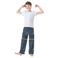 thumbnail image 2 of FORMRS Boys Pajama Pants with Pockets Size 11-12Y Kids Lounge Sleep Bottoms, Dark Star Map, 2 of 8