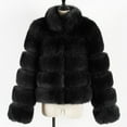 thumbnail image 5 of Winter Coats for Women Warm Fluffy Faux Fur Jackets Cropped Jacket Parka Outwear Solid Color Sharpe Fuzzy Jacket Coat Jackets for Women, 5 of 5