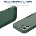 thumbnail image 5 of for iPhone 16 Heavy Duty Case,Stylish 2 in 1 Military Grade Armor PC+TPU Silicone Hybrid Rugged Shockproof Glossy Grip Edge Protective Anti-Scratch Back Phone Cover,Darkgreen, 5 of 5