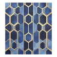 thumbnail image 6 of Yayeee Magnetic Dishwasher Cover for The Front Decoration Home Kitchen Machine Sticker Protector, Blue Hexagon Pattern, 6 of 6