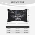 thumbnail image 4 of Hirioo Majestic Forest Stag for Plush Pillow Cover for Bedroom and Living Room ,Elegant, Comfortable Home Decor-14"x20", 4 of 6
