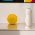 thumbnail image 6 of 4" Yellow Metal Decorative Orb, 6 of 6