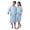 Skly Blue, variant on Women's 100% Cotton Waffle Bathrobe – Lightweight Soft Spa Robe, Breathable Kimono Style Lounge Wear, Pink