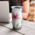 thumbnail image 4 of 20 Oz Watercolor Floral Pattern Coffee Tumbler Double Wall Insulated Stainless Steel Water Bottle | Metal Reusable Thermoses Flask with Cup Cap | Leak & Sweat Proof with Anti-Dust Lid, 4 of 7