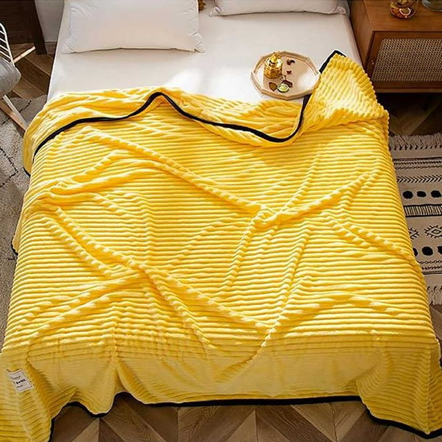 Velvet Contrasting Color Wrapped Blanket Thickened Falei Velvet Fashionable Cover Blanket Milk Velvet Warm Nap Blanket