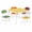 Multicolor4chairs, variant on 3 Piece Folding Table and Chair Set,Compact Activity Table,Activity Table and Chairs Set,Small Foldable Square Table and Chairs for Daycare,Classrooms and Playrooms
